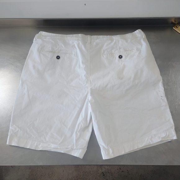 Aeropostale Men's Women's Unisex Crisp White Flat Front Shorts - Picture 6 of 7
